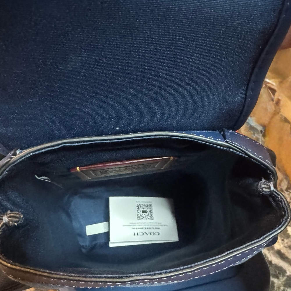 Coach Navy and Denim Men's Backpack - Picture 6 of 6